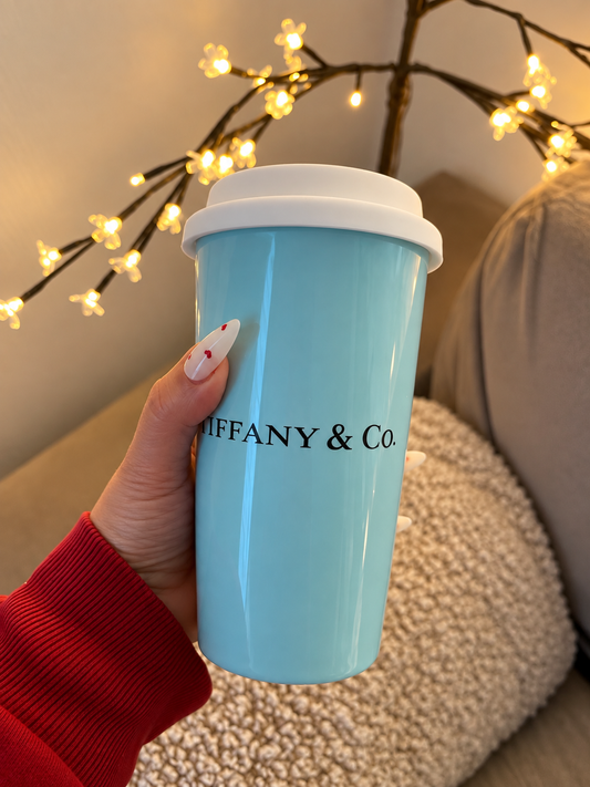 Luxury Aqua Reusable Travel Cup