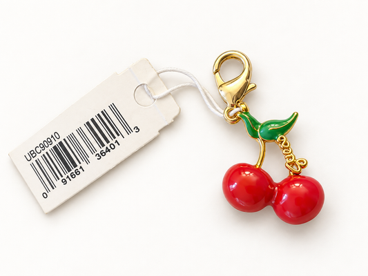 GUESS – Luxury Cherry Charm Keychain for Keys & Handbags