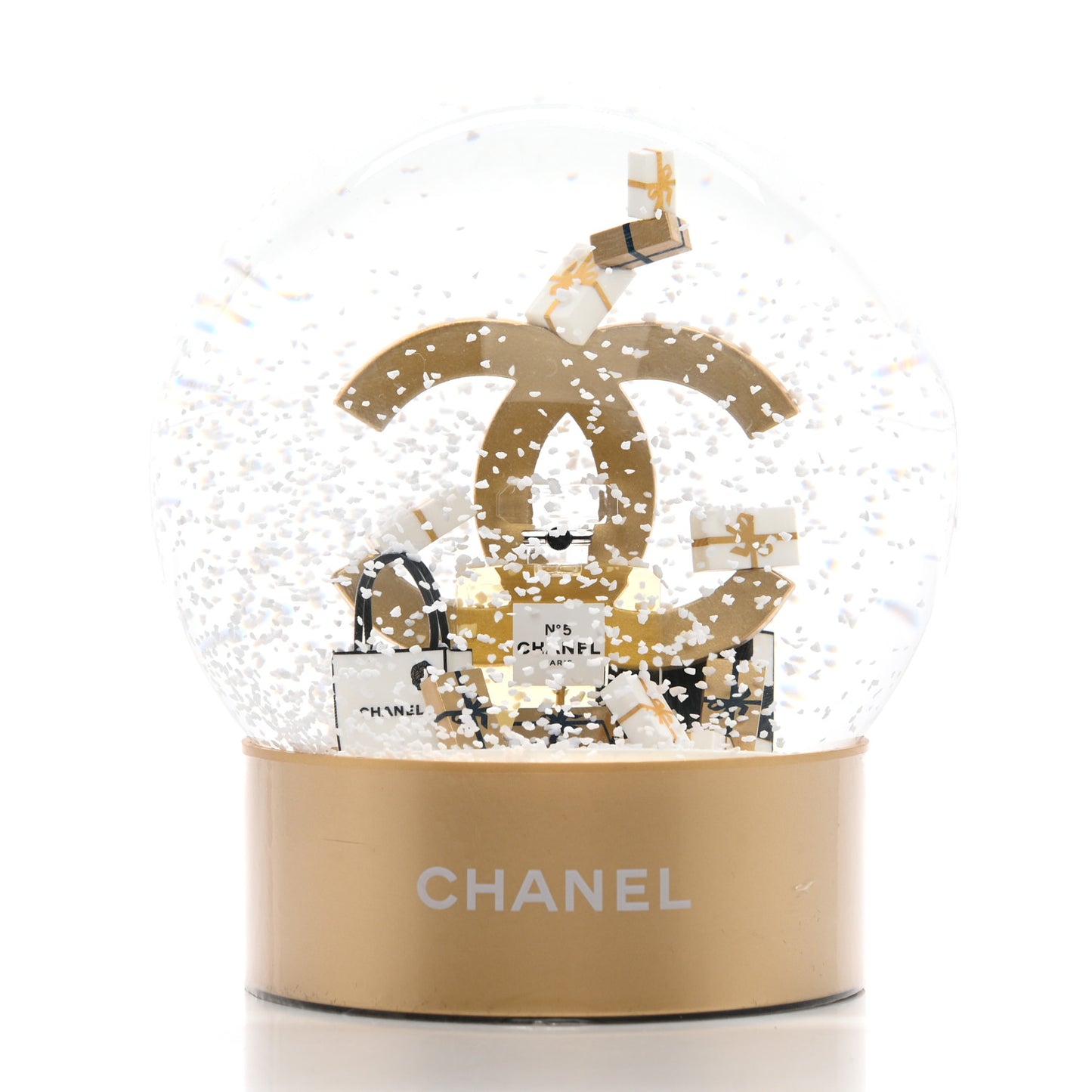 Chanel Gold Limited Ediction 2023 Snow Globe, Schneeparfüm Globe, Perfume Details