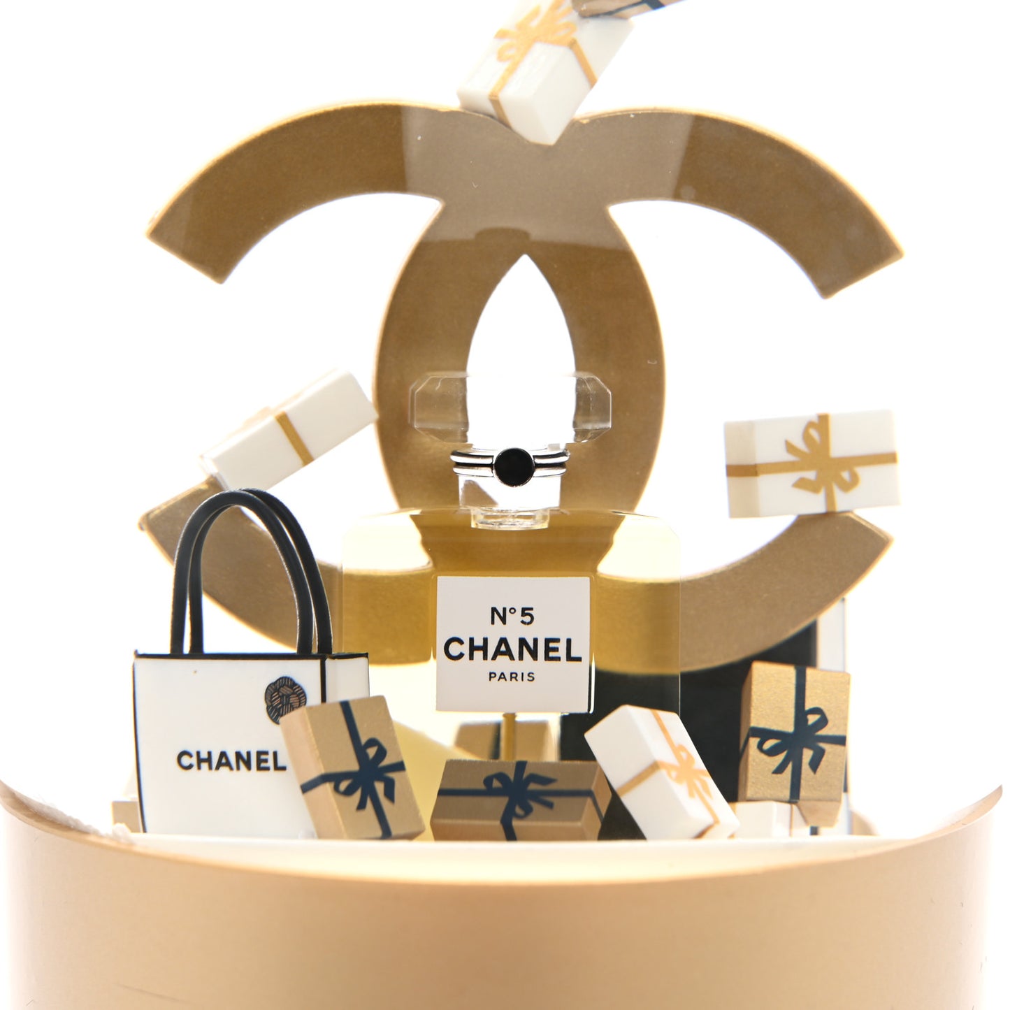 Chanel Gold Limited Ediction 2023 Snow Globe, Schneeparfüm Globe, Perfume Details