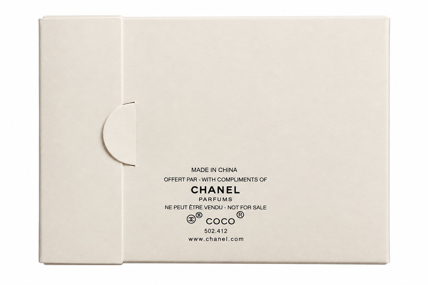 Chanel Coco Mademoiselle Paris VIP Gift Box – Original Empty Collectible Packaging – Cream Luxury Presentation Box