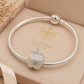 925 Sterling Silver Apple Charm Bead for Pandora Bracelet – Elegant Fruit Pendant | Compatible Women’s Bracelet Charm