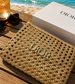 **Dior Woven Cosmetic Bag – Luxury Beige Beauty Pouch | Travel Makeup Case | Designer VIP gift