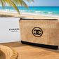 CHANEL Beauté Eco Jute VIP Cosmetic Bag – A4 Size | New in Box | Luxury Gift Pouch | Limited Edition
