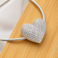 925 Sterling Silver Heart Choker Necklace for Women – Elegant Sparkling Heart
