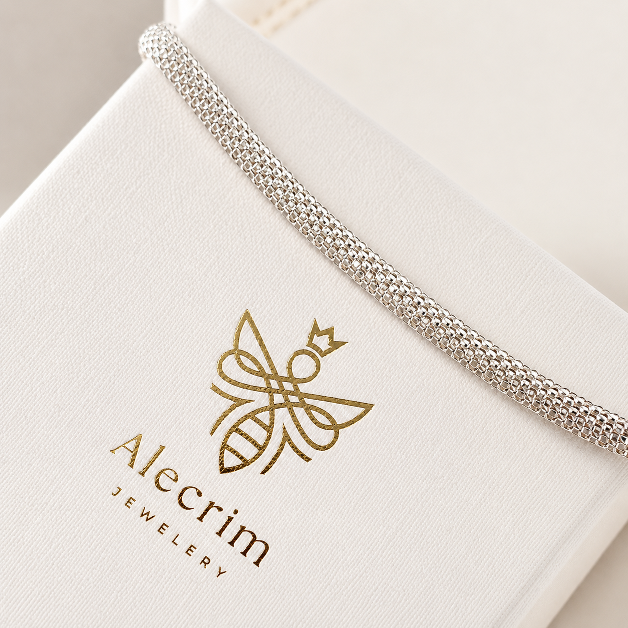 925 Sterling Silver Women's Bracelet – Genuine Silver Luxury Jewelry | Elegant Mesh Chain Bracelet