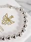 925 Sterling Silver Beaded Bracelet for Women – Genuine Silver Luxury Jewelry | Elegant Ball Bead Bracelet