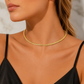 18K Gold-Plated Women's Choker Necklace – Elegant Luxury Jewelry | Minimalist Gold Chain Necklace