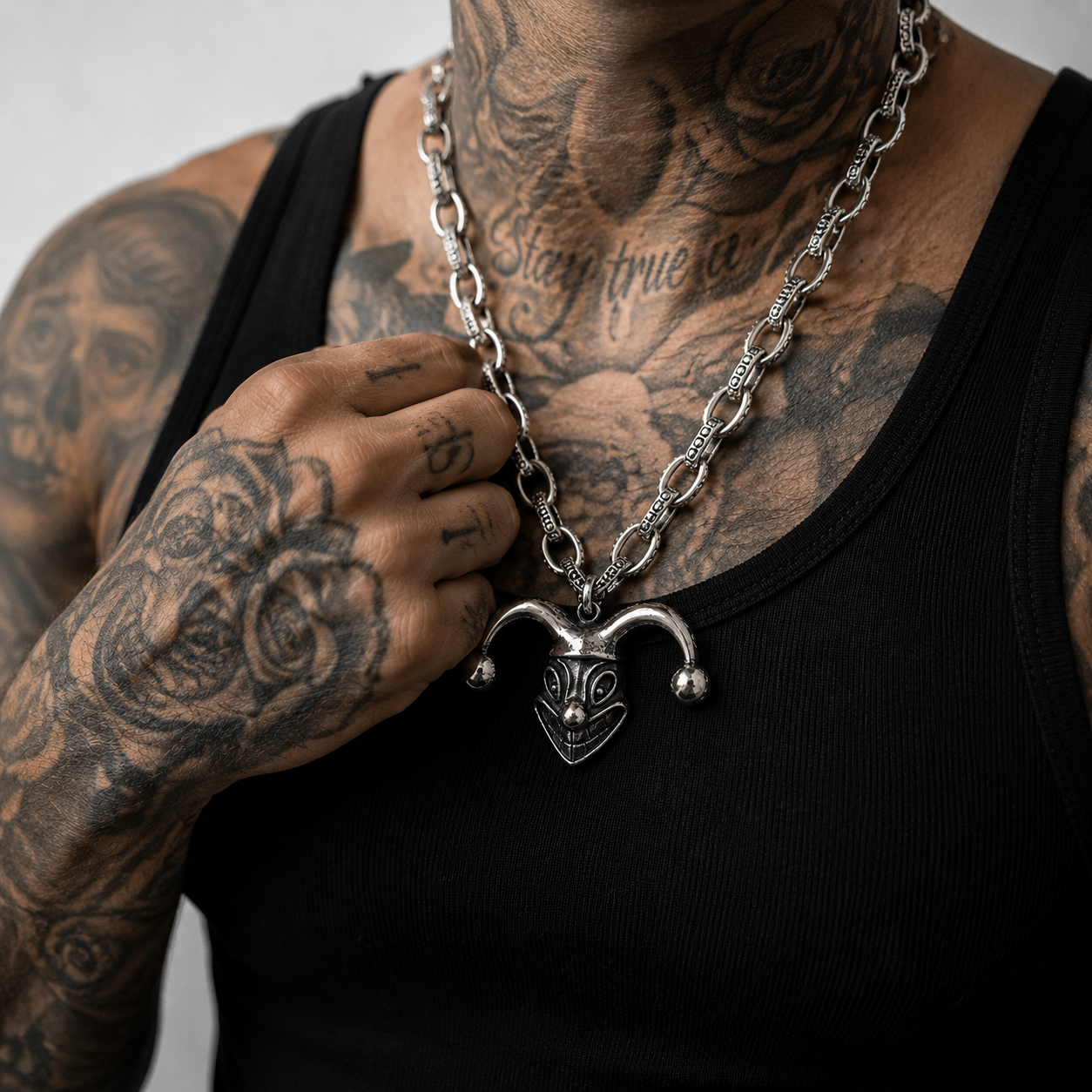 Joker Pendant Necklace Stainless Steel Chain for Men & Women – Style