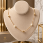 New 18K Gold Plated Pearl Necklace for Women – Elegant Beaded Chain | Luxury