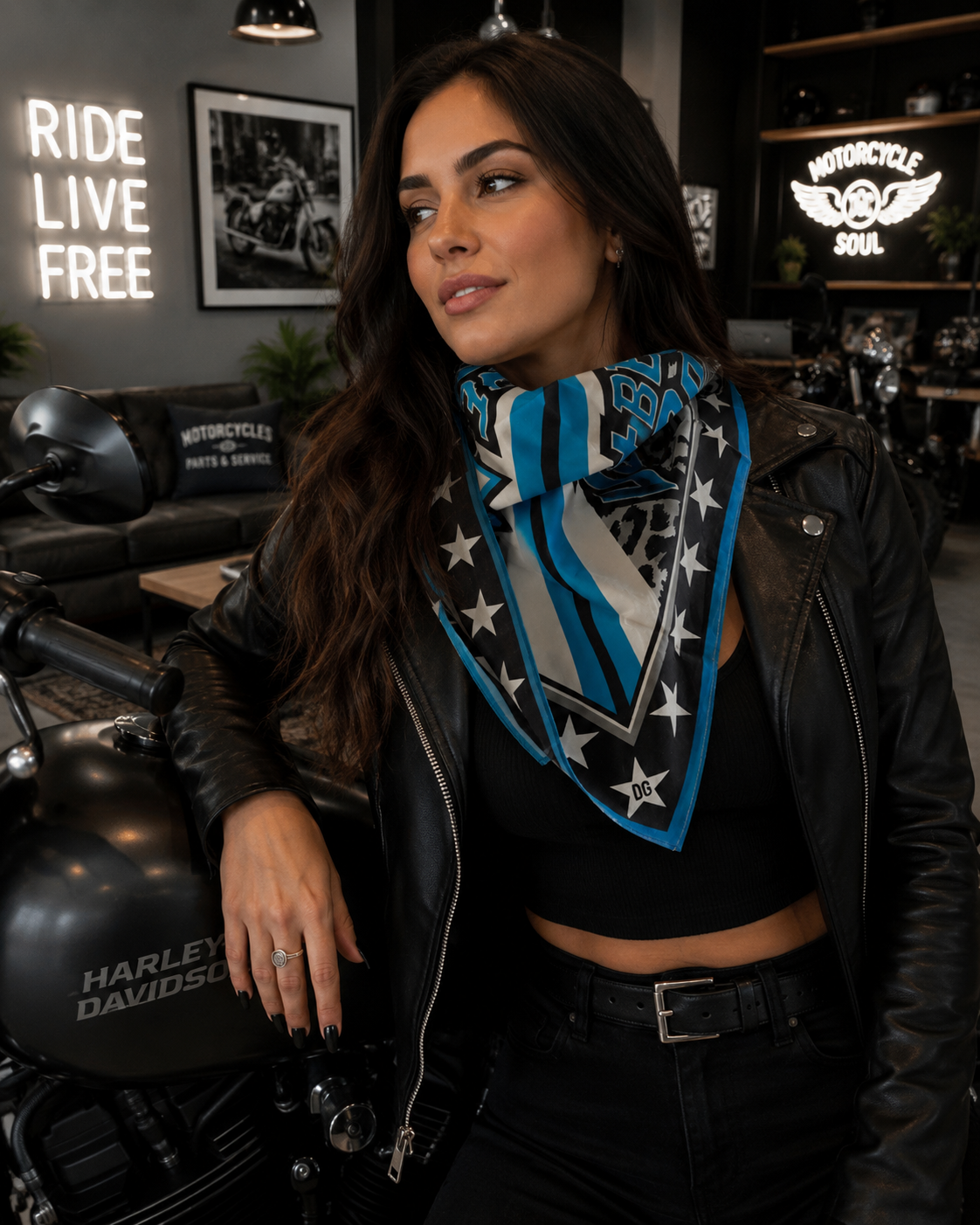 Authentic Dolce & Gabbana Bandana Scarf – Luxury Italian Designer Accessory