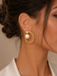 Women's 18K Gold-Plated Pearl Earrings – Elegant & Chic Jewelry for Special Occasions