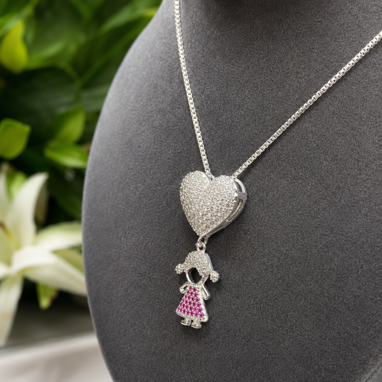 Women's 925 Sterling Silver Necklace with Pendant – Timeless Elegance & Special Gift