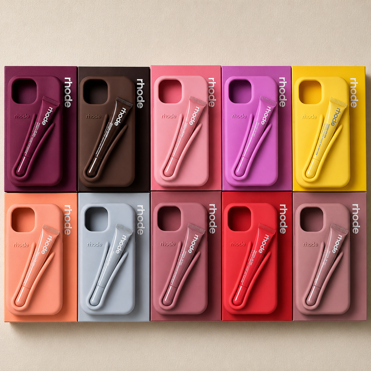 Rhode Nude Lip Case for iPhone 15 + Signature Lip Treatment