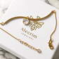 Alecrim Luxury 18K Gold Plated Crystal Charm Bracelet – Elegant Women's Jewelry