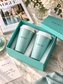 Luxury Aqua Reusable Travel Cups – Set of 2