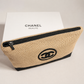 CHANEL Beauté Eco Jute VIP Cosmetic Bag – A4 Size | New in Box | Luxury Gift Pouch | Limited Edition