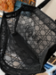 Dior Beauty Black Mesh Tote Bag – Large Beach Shopper | VIP Gift | New 41×38×15 cm