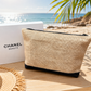 CHANEL Beauté Eco Jute VIP Cosmetic Bag – A4 Size | New in Box | Luxury Gift Pouch | Limited Edition