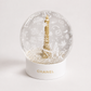 CHANEL Beauté Limited Edition Holiday Snow Globe – Exclusive Gold Tower Collectible