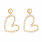 Women's Gold-Plated Pearl Earrings – Elegant Jewelry for Special Occasions