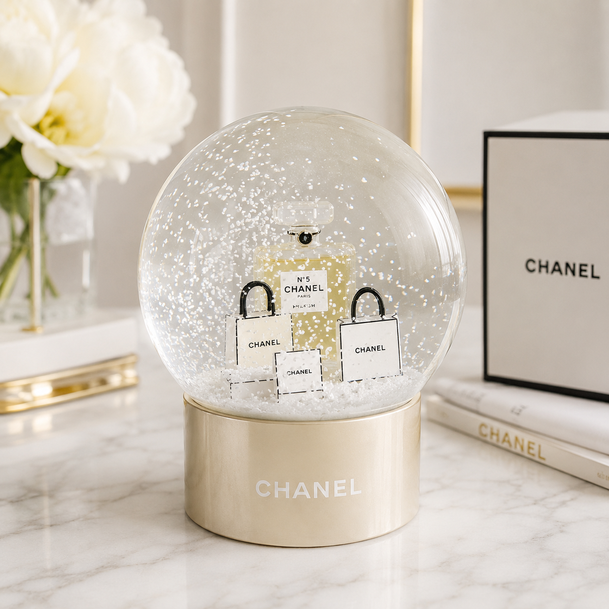 Chanel N°5 Perfume Snow Globe – Luxury Limited Edition Collectible