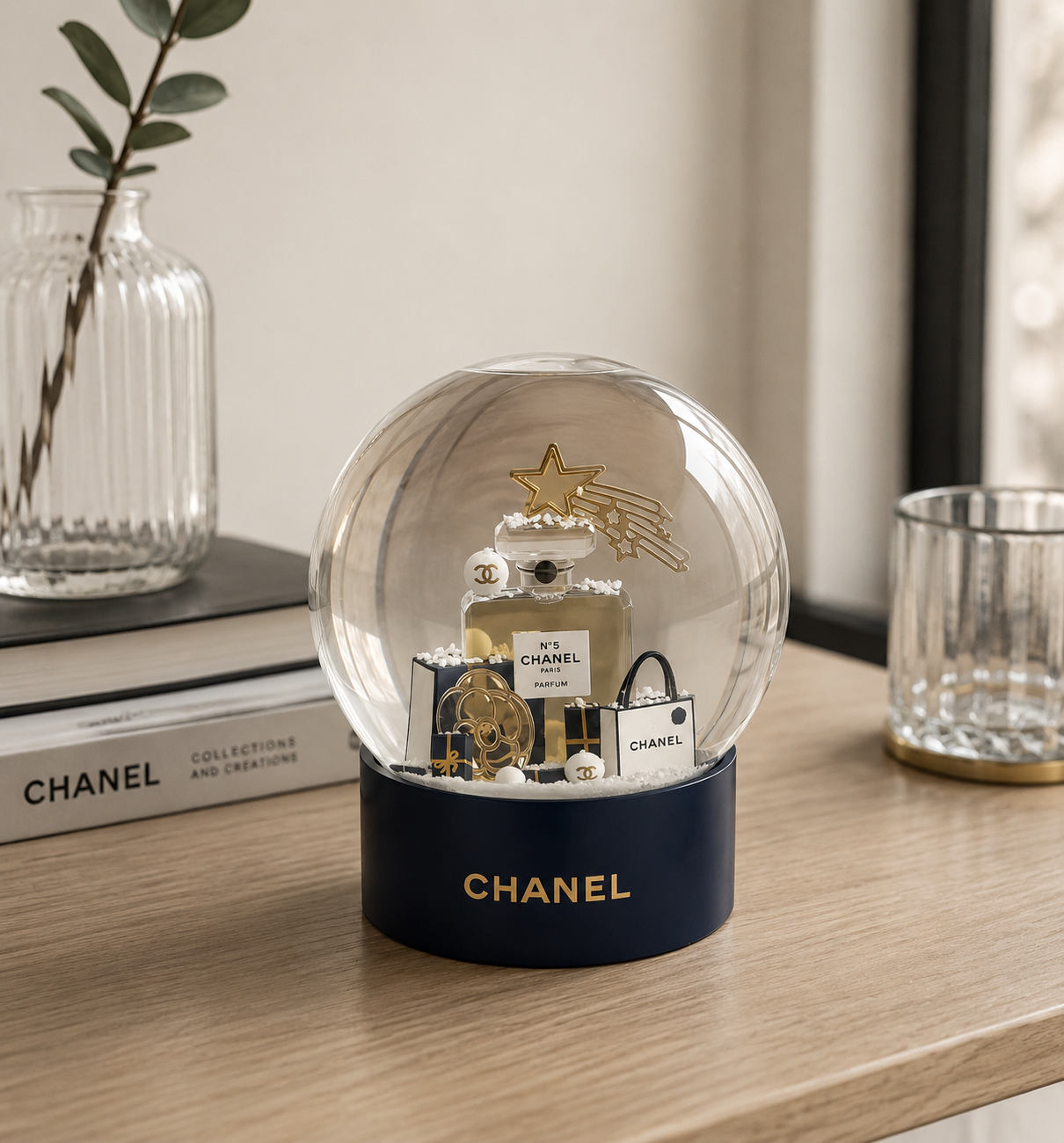 Chanel Beauté Holiday Snow Globe – Limited Edition Luxury Collectible, New in Box