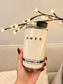 SMEG 240 ml Insulated Cup, Stainless Steel Coffee Cup, Double-Walled Vacuum Travel Mug