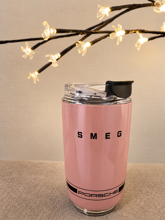 SMEG 240 ml Insulated Cup, Stainless Steel Coffee Cup, Double-Walled Vacuum Travel Mug