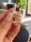 Dior Pearl Bee Earrings – Gold Tone Crystal Bee Drop Earrings, Elegant Double Pearl Design, Sparkling Rhinestone Details, Luxury Statement Jewellery, Gift for Her