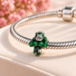Green Superhero Charm Bead – Silver Tone Enamel Character Pendant for Charm Bracelet