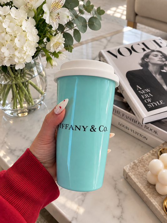 Luxury Aqua Reusable Travel Cup