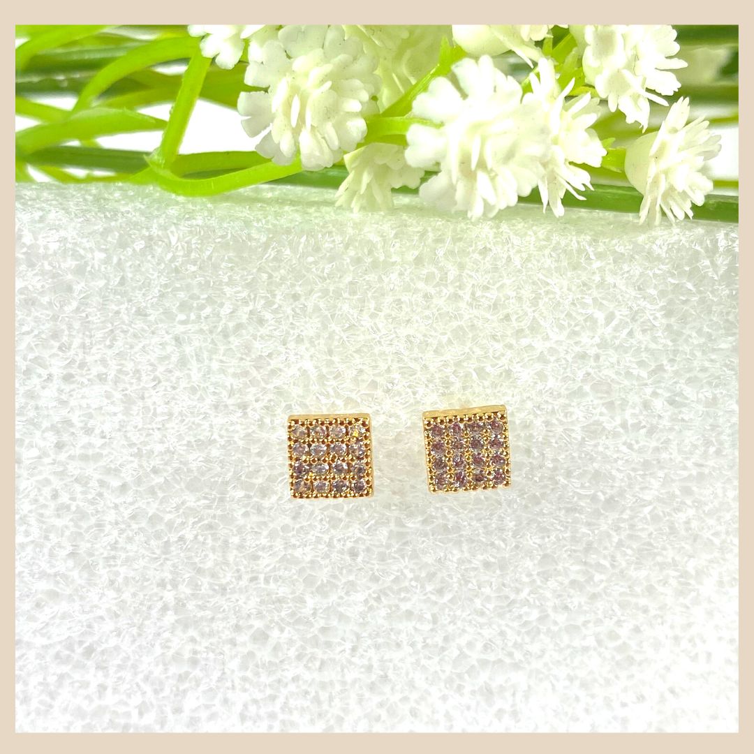 18K Gold plated Women Earrings With Zirkonia Stones