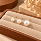 Elegant Pearl Stud Earrings – Classic White Faux Pearl Earrings in 3 Sizes – Minimalist Bridal & Everyday Jewellery