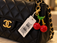 GUESS – Luxury Cherry Charm Keychain for Keys & Handbags
