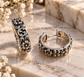 Vintage Silver Floral Hoop Earrings – Elegant Engraved Huggie Earrings, Antique Style, Statement Jewellery for Women