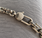 Luxury Silver-Tone Chain Necklace with Decorative Engraved Links & Statement Clasp – Men's Designer Style Jewellery