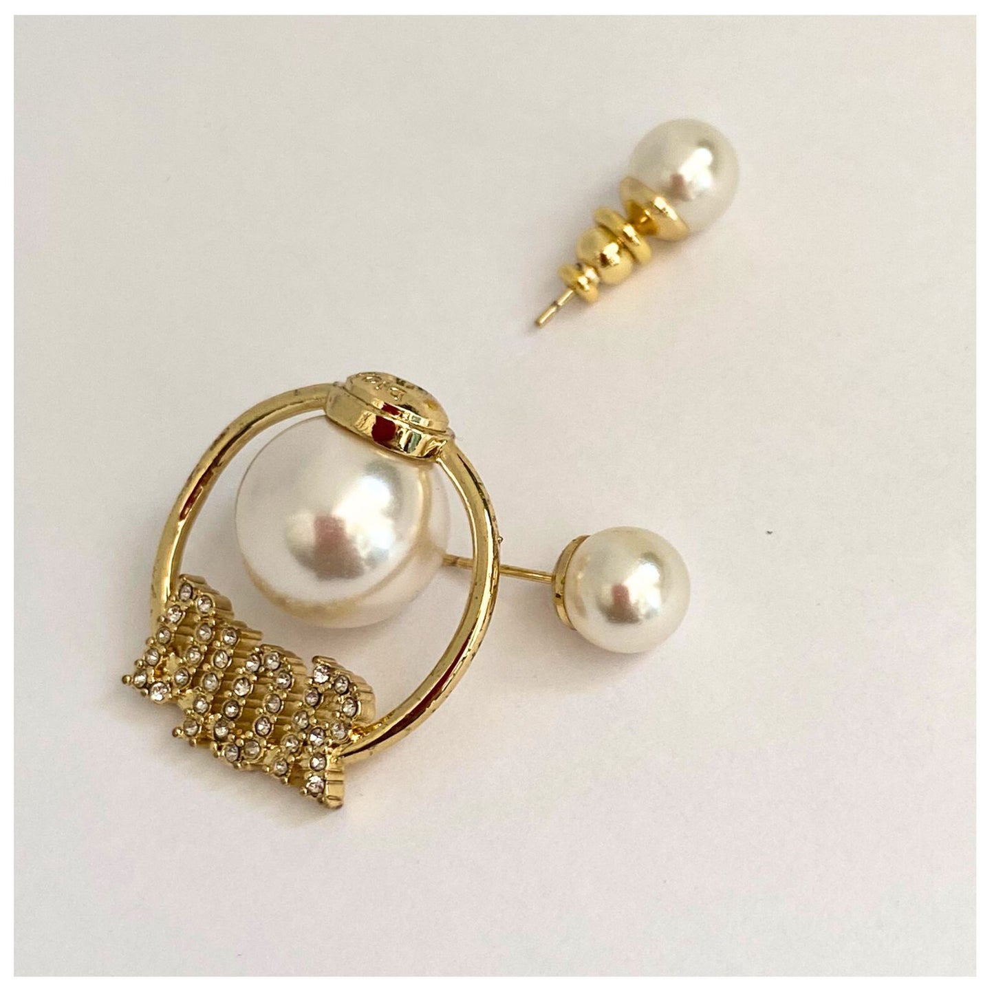 Damen Perle Ohrring Gold Vergoldet , schick Occasion Jewelery