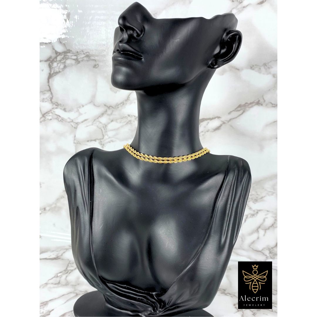 18k Gold plated Damen Choker