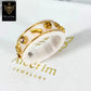 Woman White Icons Ring Size 7