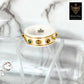 Woman White Icons Ring Size 7