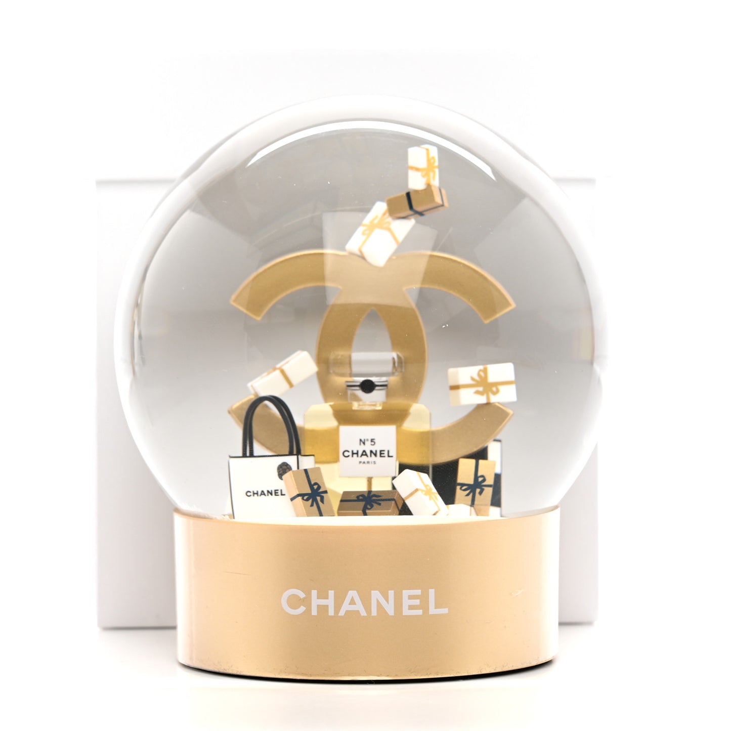 Chanel Gold Limited Ediction 2023 Snow Globe, Schneeparfüm Globe, Perfume Details