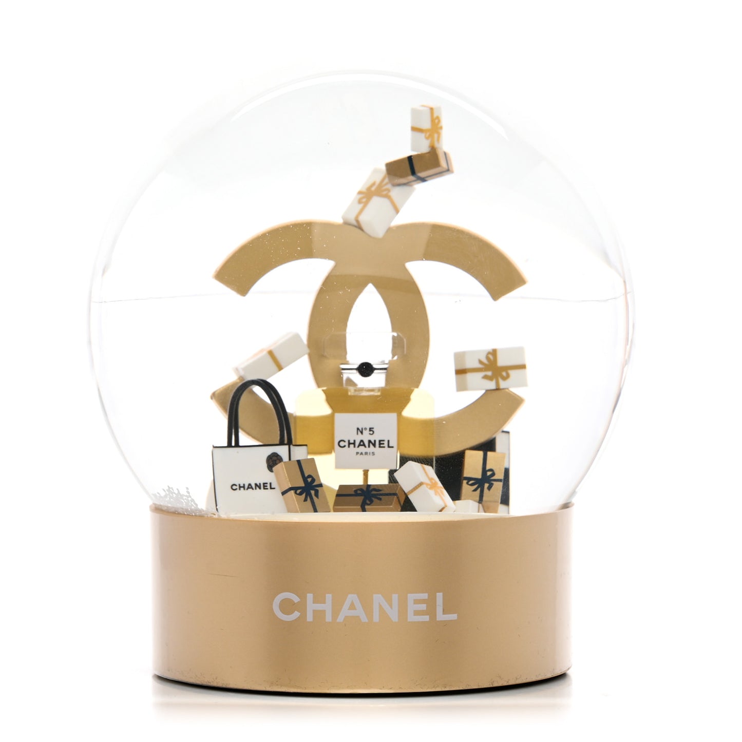 Chanel Gold Limited Ediction 2023 Snow Globe, Schneeparfüm Globe, Perfume Details