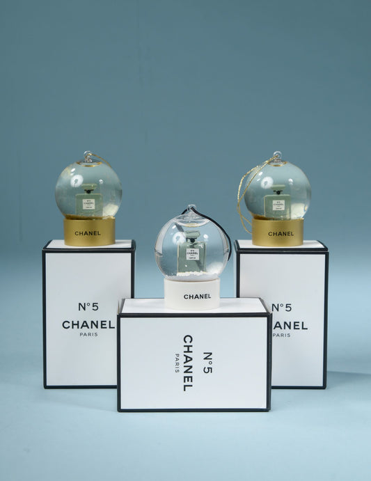 Miniature Snowglobe (Gold)- Chanel