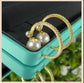 Women's 18K Gold-Plated Pearl Earrings – Elegant & Chic Jewelry for Special Occasions