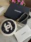 Chanel Mini round Make Up Cosmetic Pounch