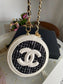 Chanel Mini round Make Up Cosmetic Pounch