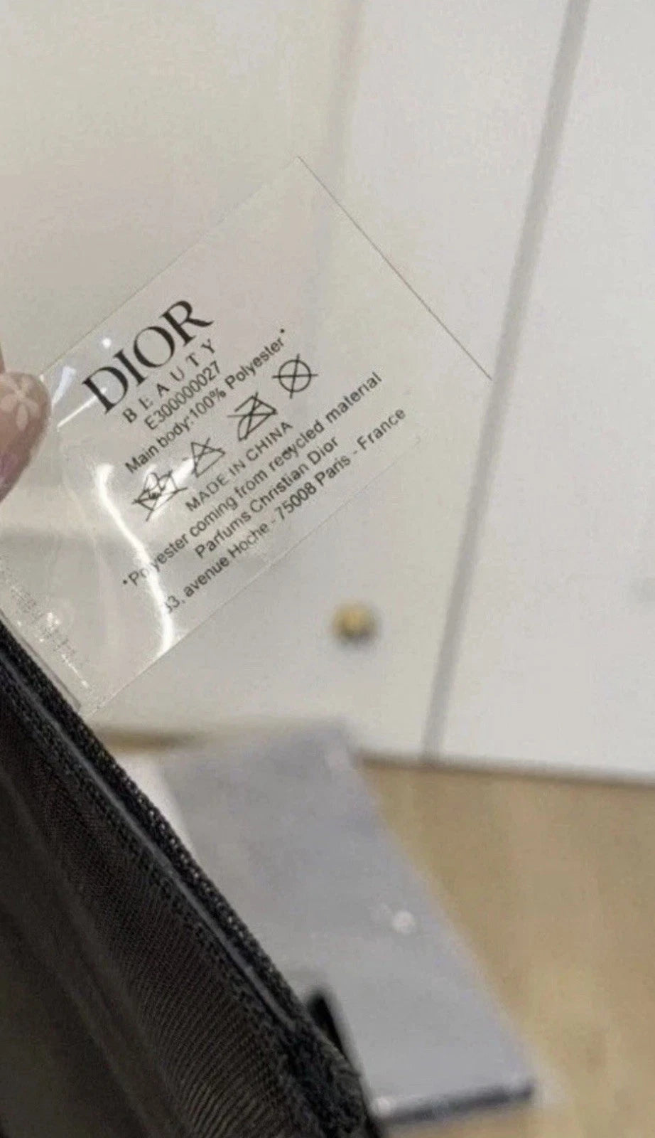 Dior Beauty Black Mesh Tote Bag – Large Beach Shopper | VIP Gift | New 41×38×15 cm