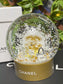 Chanel Gold Limited Ediction Snow Globe, Schneeparfüm Globe, Perfume Detail