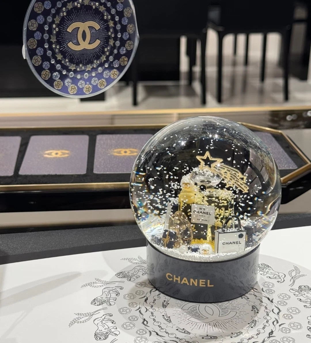 2025 CHANEL Beaute Limited Edition Holiday Snow Globe new in box